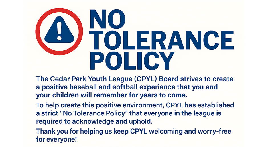 No Tolerance Policy