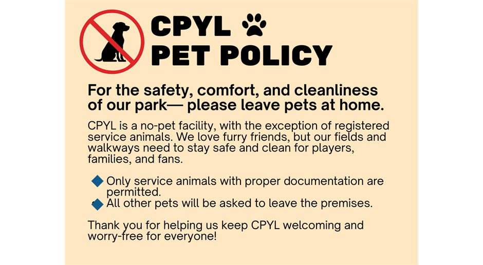 CPYL Pet Policy
